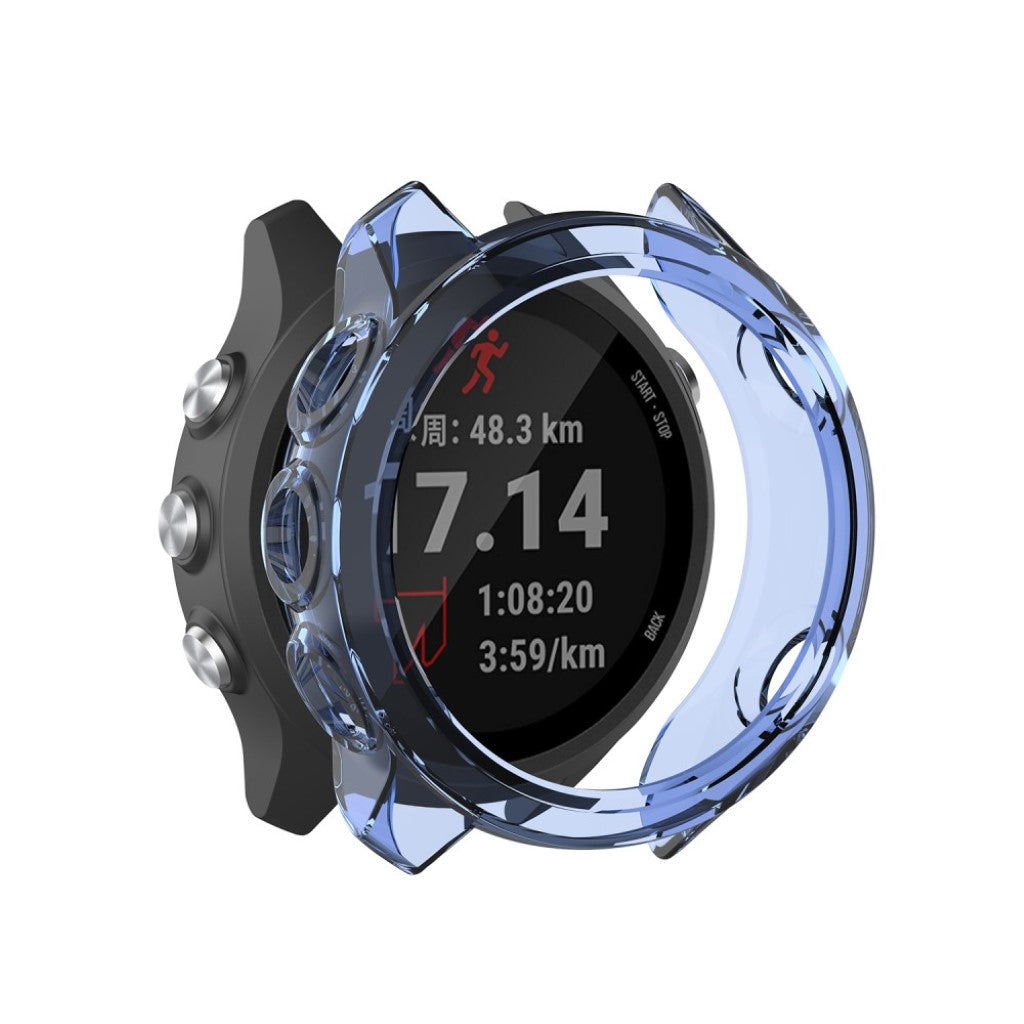 Rigtigt Fed Garmin Forerunner 245 / Garmin Forerunner 245 Music Silikone Cover - Blå#serie_5