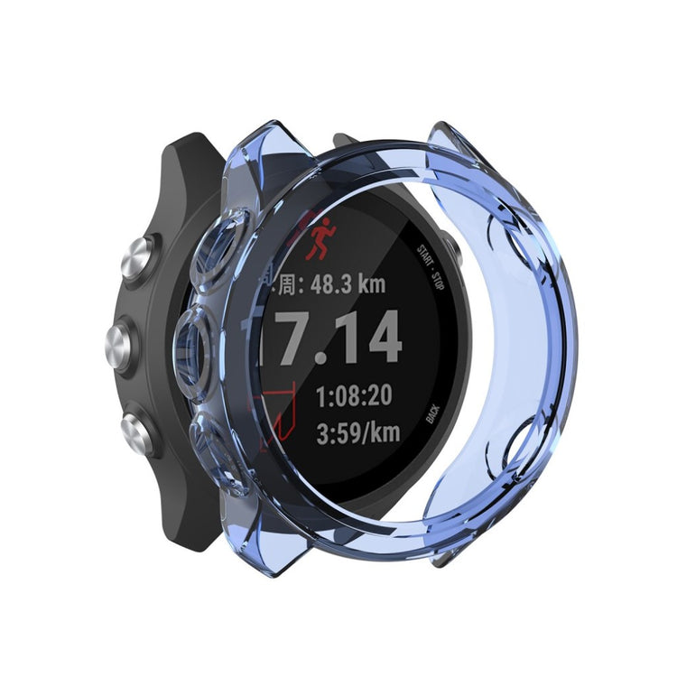 Rigtigt Fed Garmin Forerunner 245 / Garmin Forerunner 245 Music Silikone Cover - Blå#serie_5