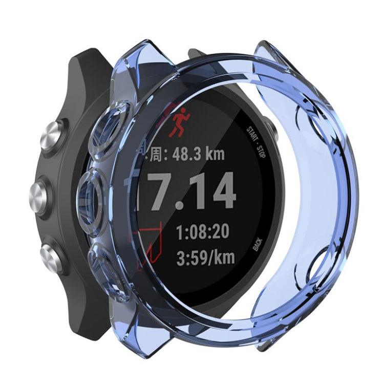 Rigtigt Fed Garmin Forerunner 245 / Garmin Forerunner 245 Music Silikone Cover - Blå#serie_5