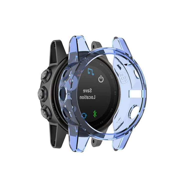 Super Fed Silikone Cover til Garmin Fenix 5S / Garmin Fenix 5S Plus - Blå#serie_1
