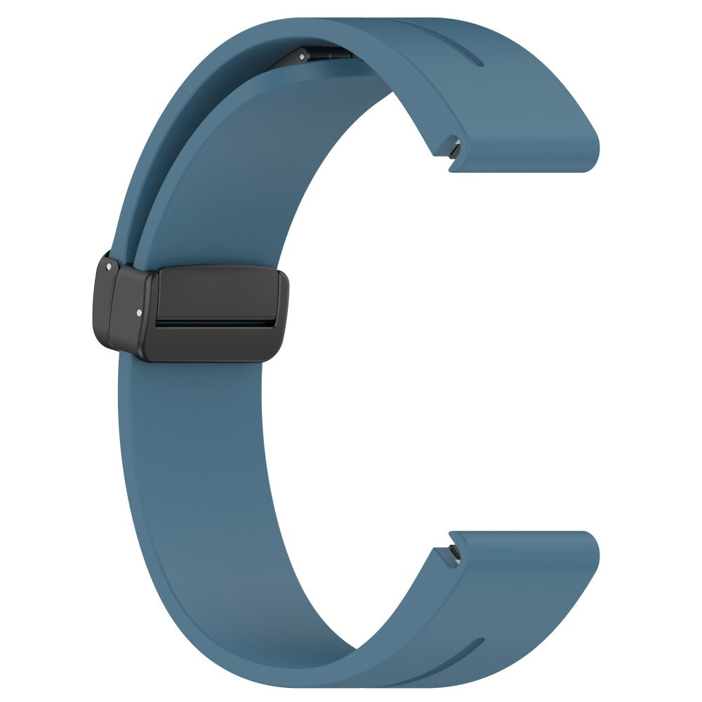Mega Skøn Metal Og Silikone Universal Rem passer til Garmin Smartwatch - Blå#serie_5