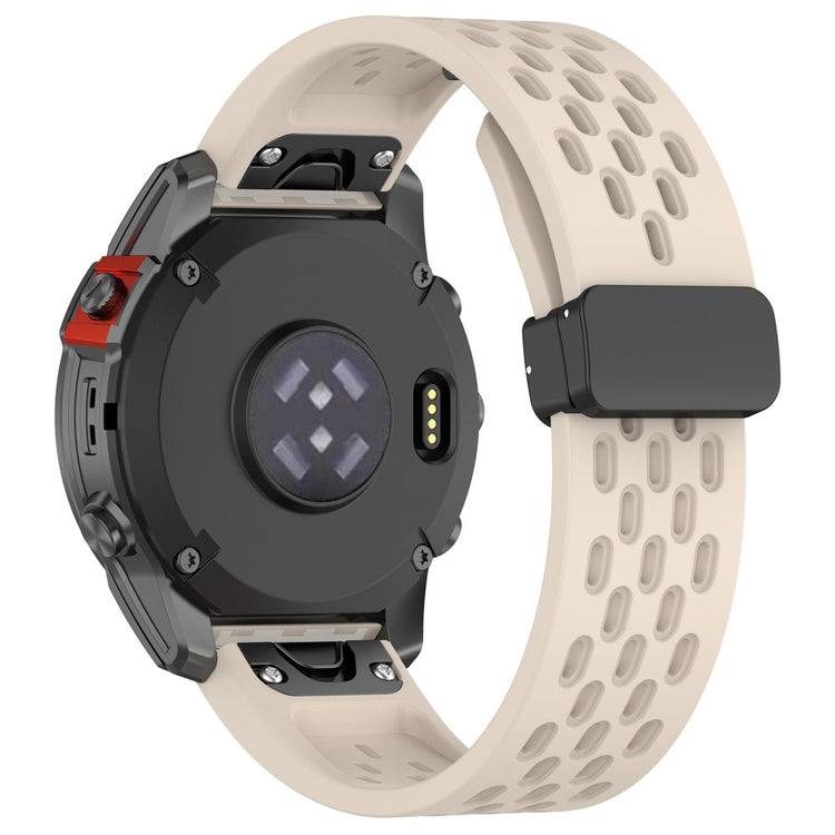 20mm multi-hole style silicone strap with buckle for Garmin Watch - Starlight#serie_9