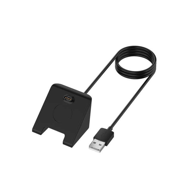 Plastik Ladestation passer til Garmin Smartwatch - Sort#serie_042