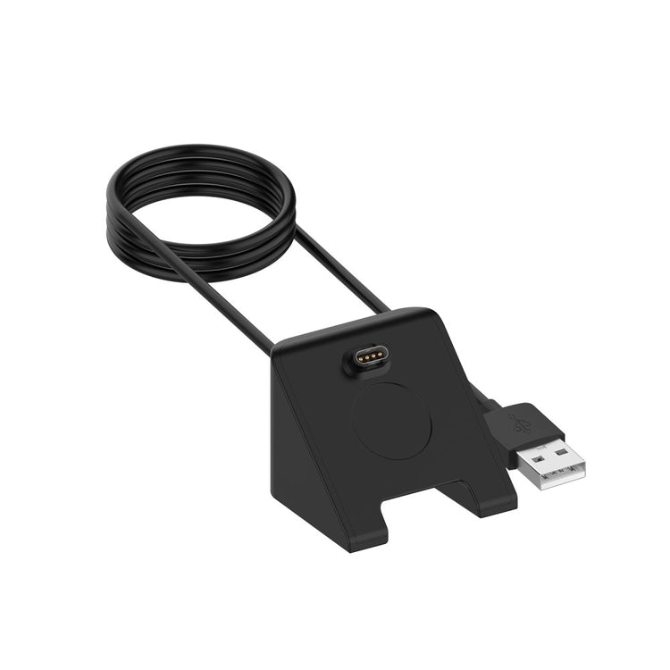 Plastik Ladestation passer til Garmin Smartwatch - Sort#serie_042