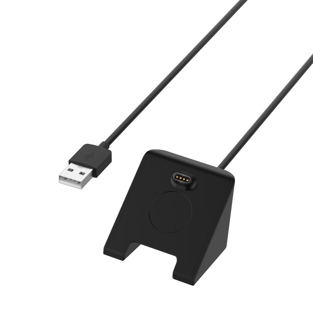 Plastik Ladestation passer til Garmin Smartwatch - Sort#serie_042