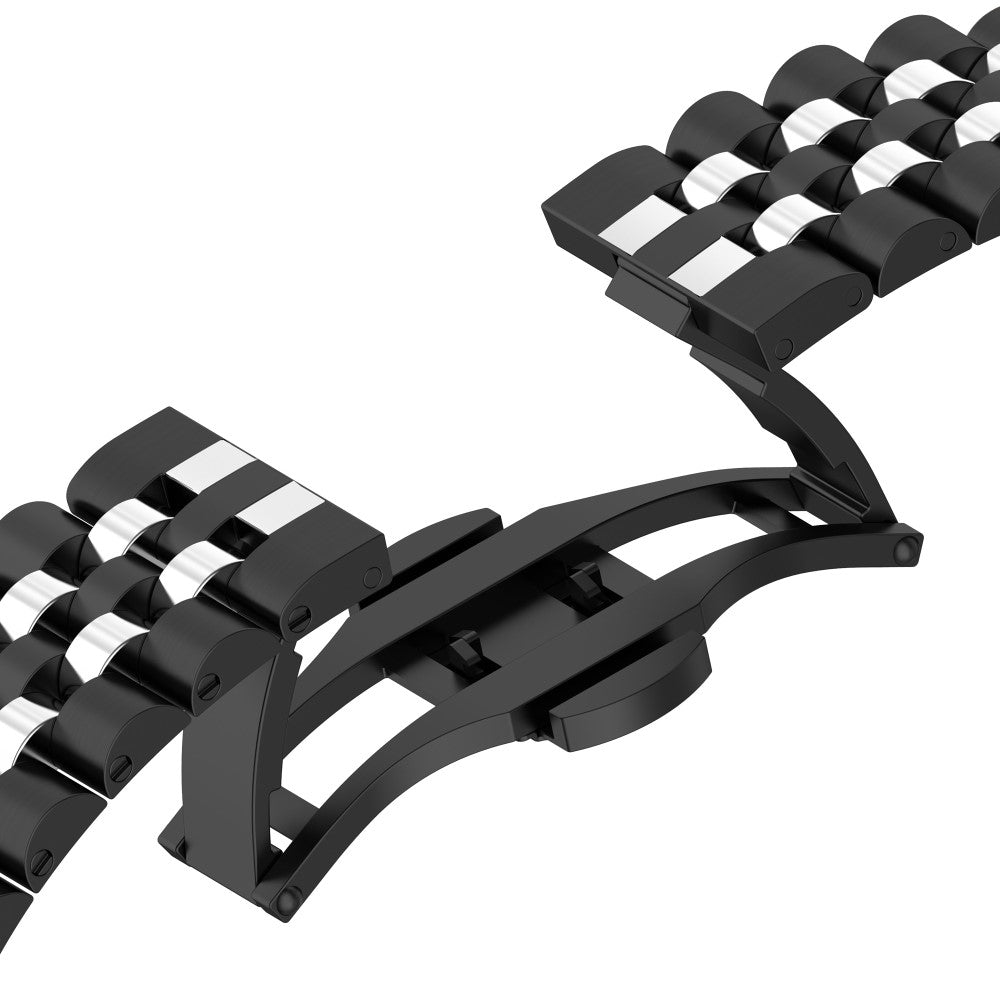 Super Kønt Metal Universal Rem passer til Garmin Smartwatch - Sort#serie_4