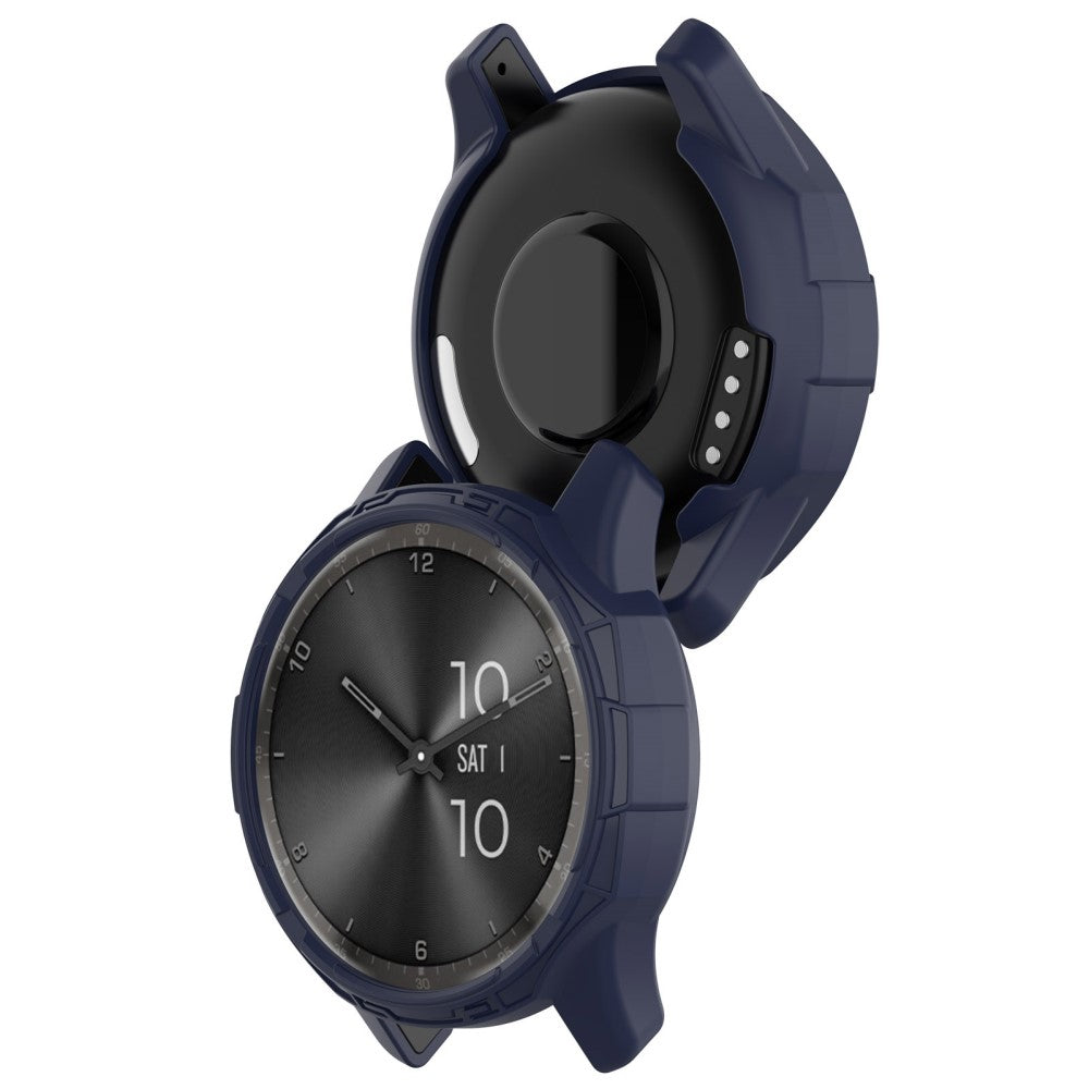 Silikone Bumper passer til Garmin Vivomove Trend - Blå#serie_5