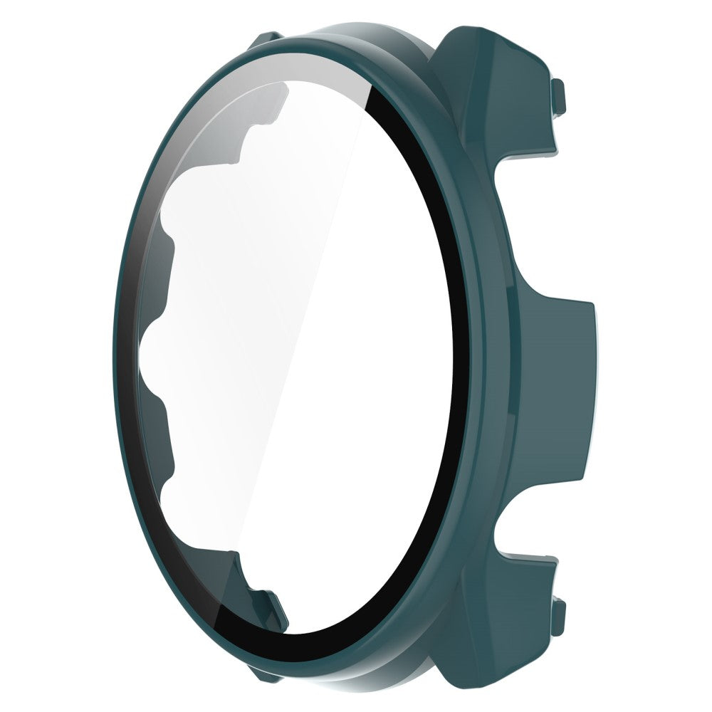 Mega Fint Cover med Skærmbeskytter i Plastik og Hærdet Glas passer til Garmin Forerunner 965 - Grøn#serie_4