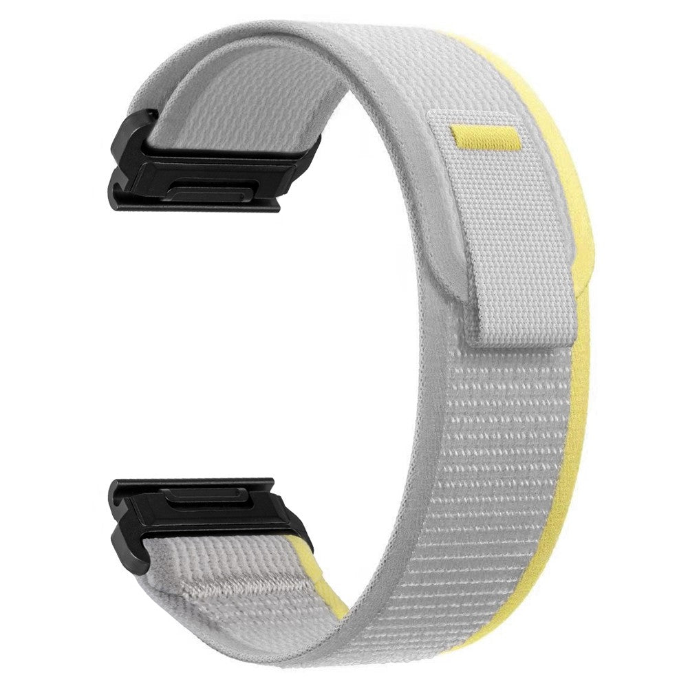 Rigtigt Nydelig Nylon Universal Rem passer til Smartwatch - Sølv#serie_3