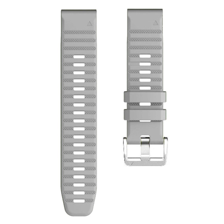Helt Vildt Flot Silikone Universal Rem passer til Smartwatch - Sølv#serie_8