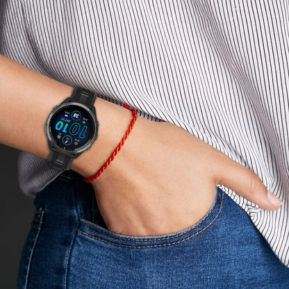 Super Slidstærk Silikone Universal Rem passer til Smartwatch - Sort#serie_1
