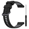 22mm Garmin / Coros / Amazfit dual color silicone strap - Black / Grey