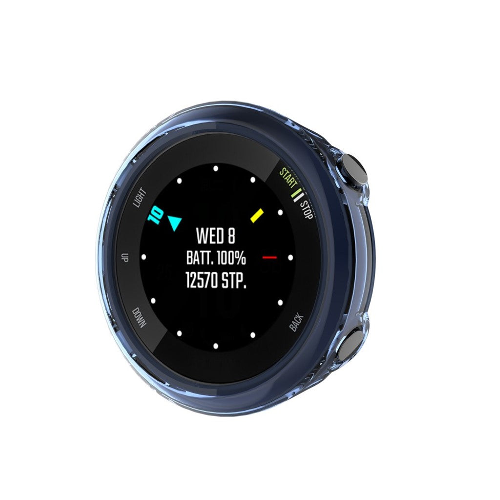 Mega Fed Garmin Forerunner 45S Silikone Cover - Blå#serie_2