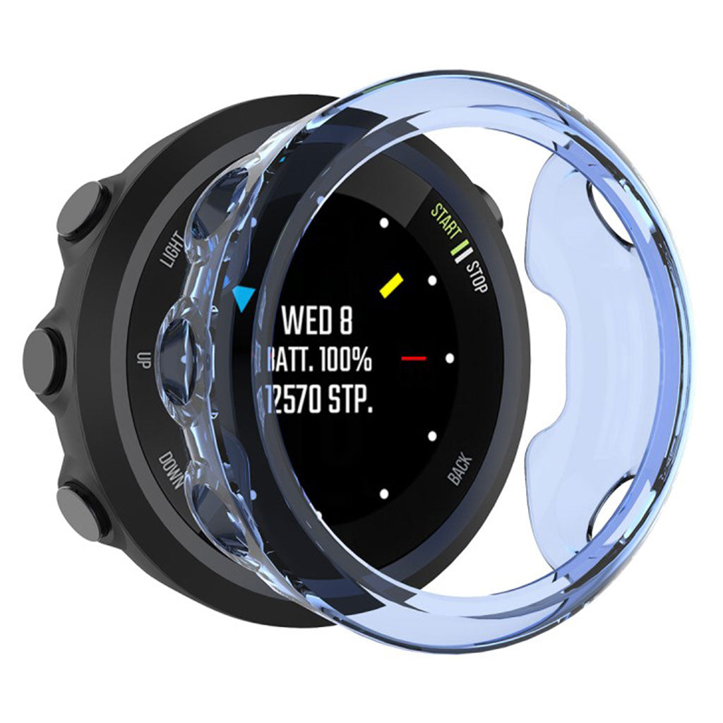 Mega Fed Garmin Forerunner 45S Silikone Cover - Blå#serie_2