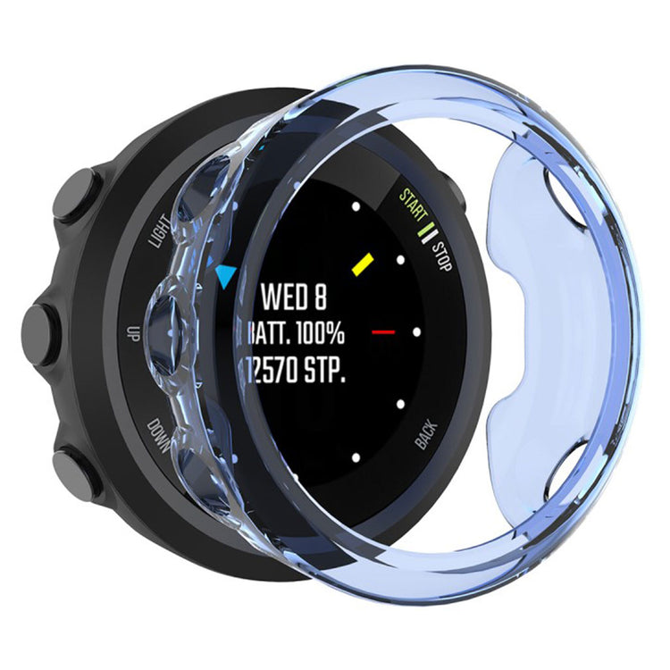 Mega Fed Garmin Forerunner 45S Silikone Cover - Blå#serie_2