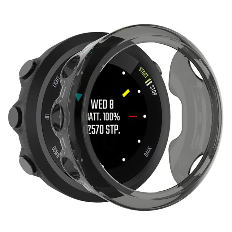 Mega Fed Garmin Forerunner 45S Silikone Cover - Sort#serie_3
