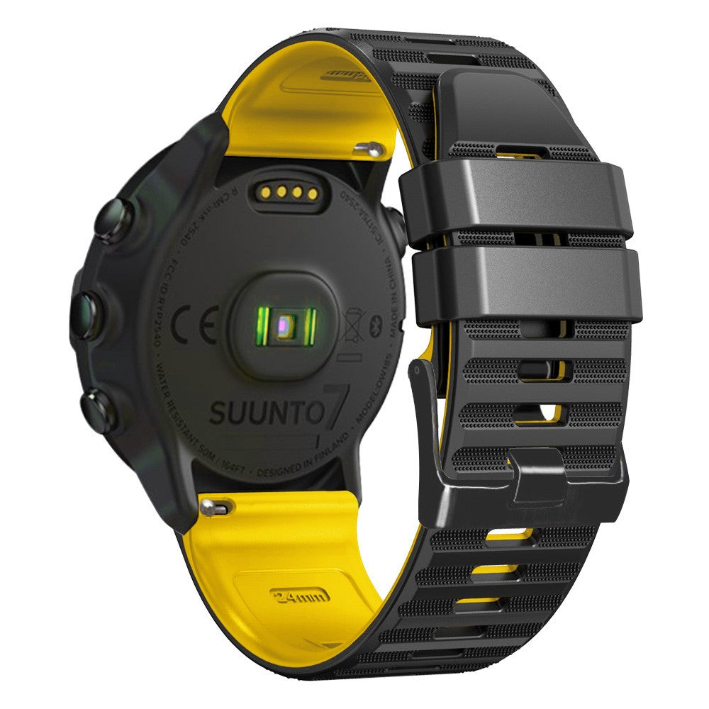Helt Vildt Nydelig Silikone Universal Rem passer til Smartwatch - Gul#serie_10