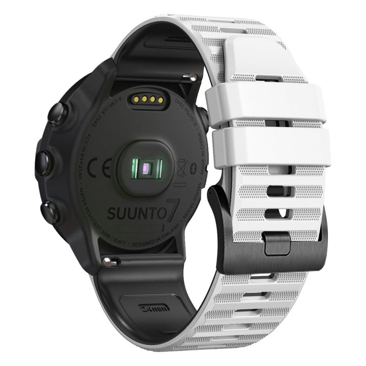Helt Vildt Nydelig Silikone Universal Rem passer til Smartwatch - Hvid#serie_7