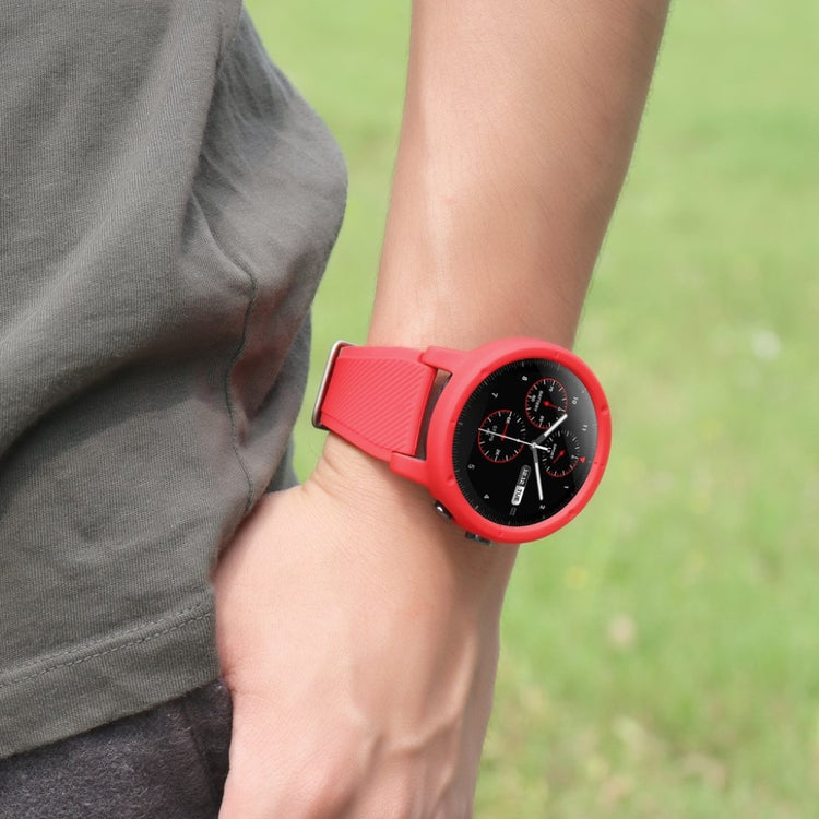 Rigtigt Flot Amazfit Stratos 2 \ 2s Plastik Cover - Rød#serie_2