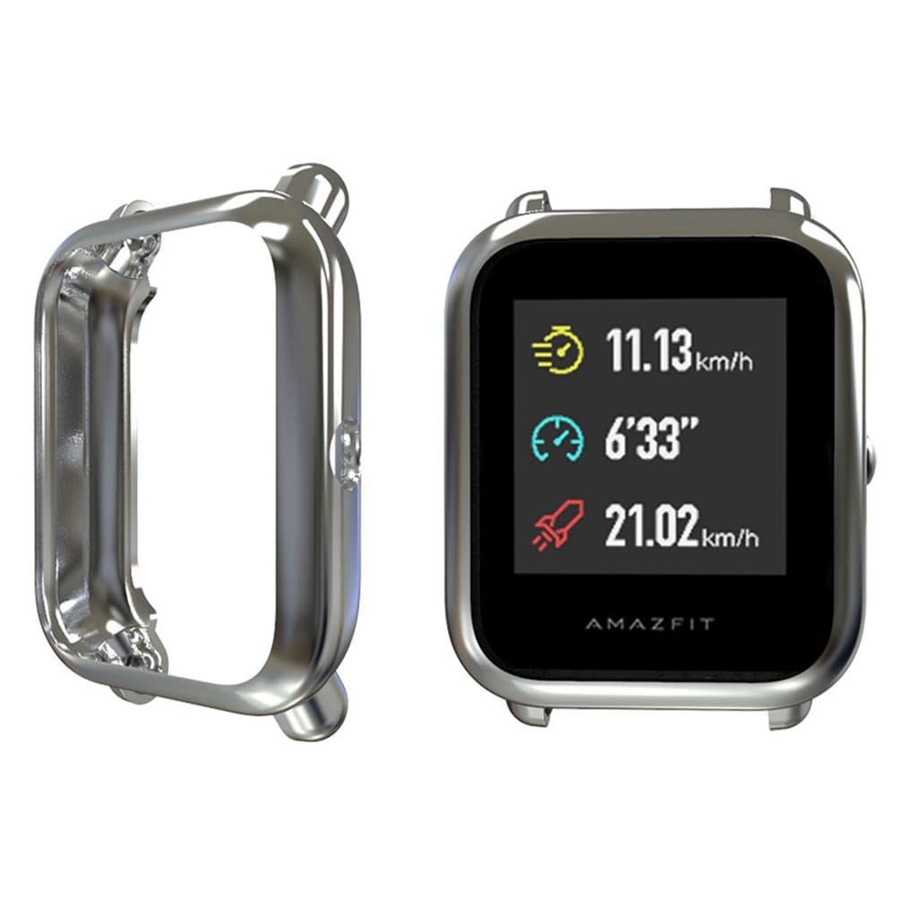 Rigtigt Fed Amazfit Youth Silikone Cover - Sølv#serie_5