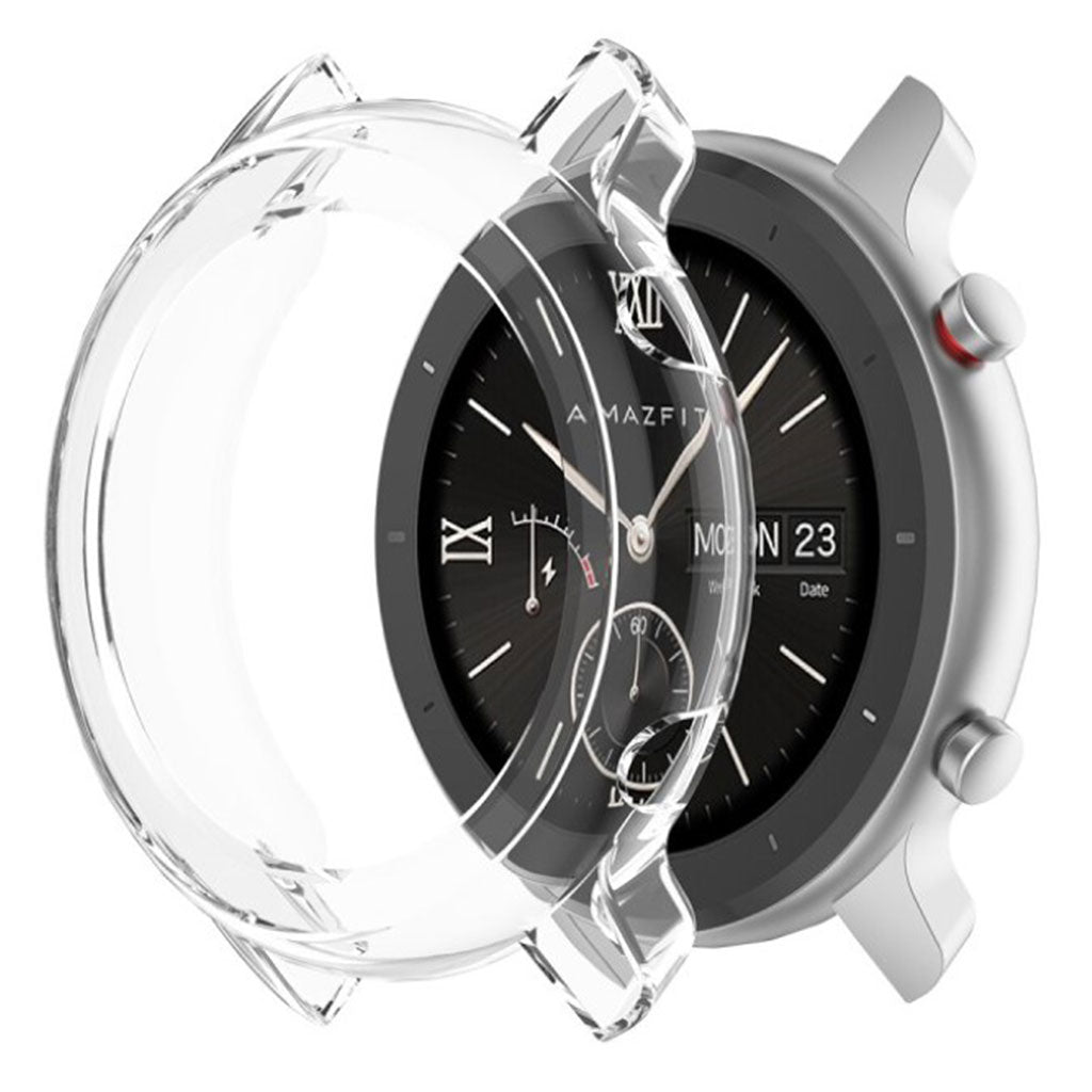 Super Godt Amazfit GTR 47mm Silikone Cover - Gennemsigtig#serie_1