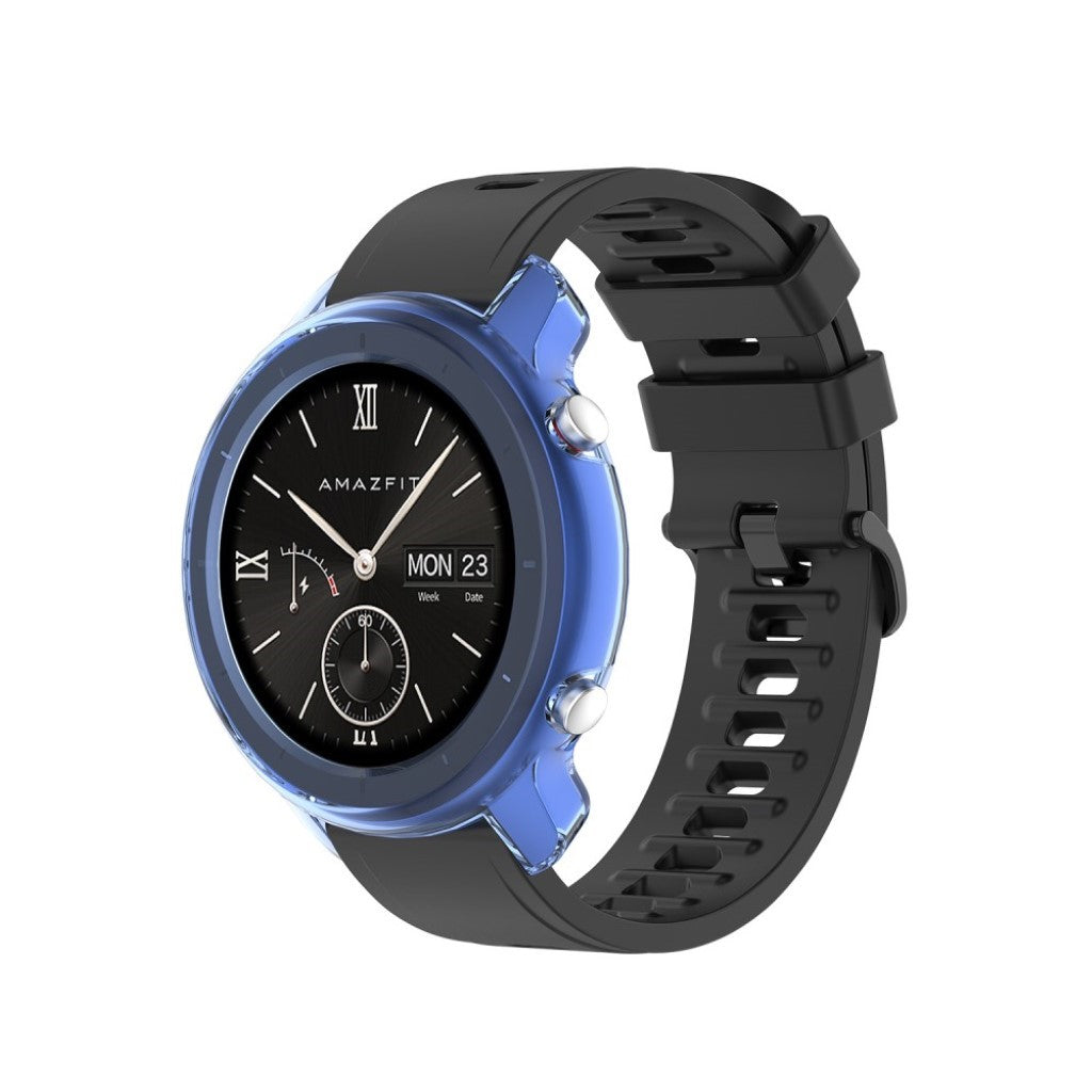 Super Godt Amazfit GTR 47mm Silikone Cover - Blå#serie_4