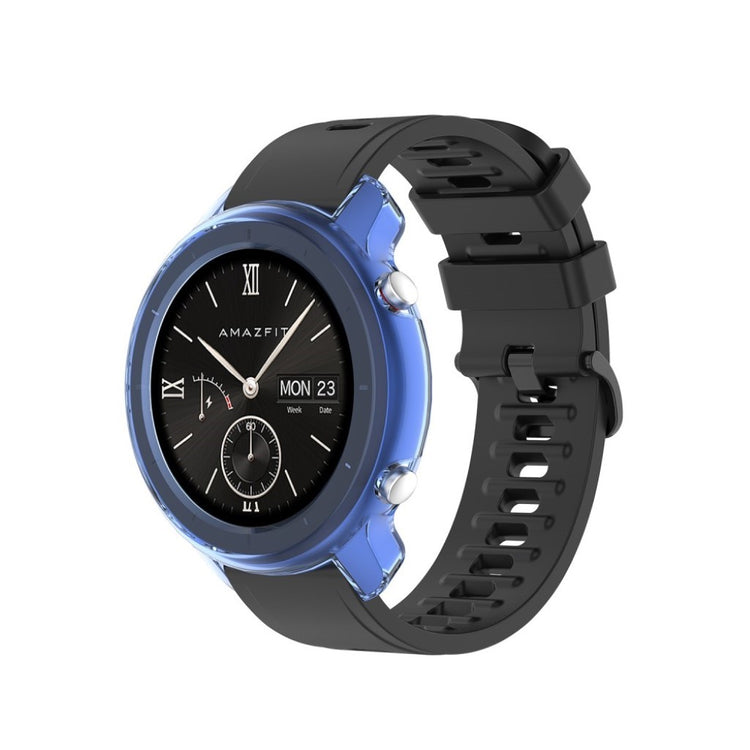 Super Godt Amazfit GTR 47mm Silikone Cover - Blå#serie_4