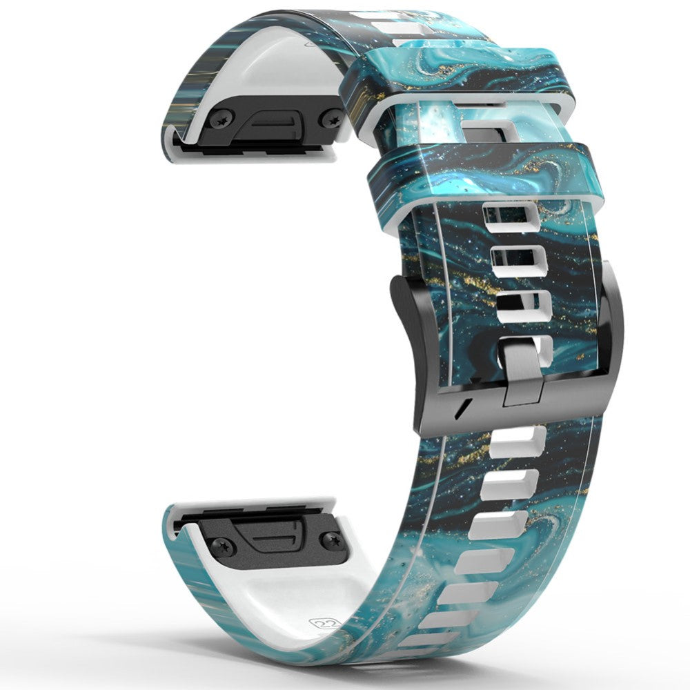 Smuk Silikone Universal Rem passer til Smartwatch - Blå#serie_3
