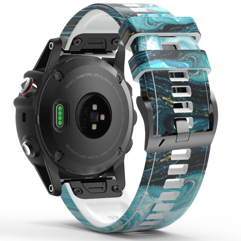 Smuk Silikone Universal Rem passer til Smartwatch - Blå#serie_3