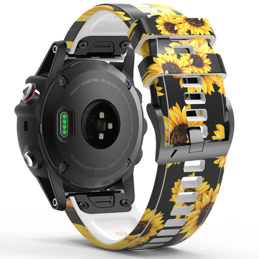 Smuk Silikone Universal Rem passer til Smartwatch - Gul#serie_4