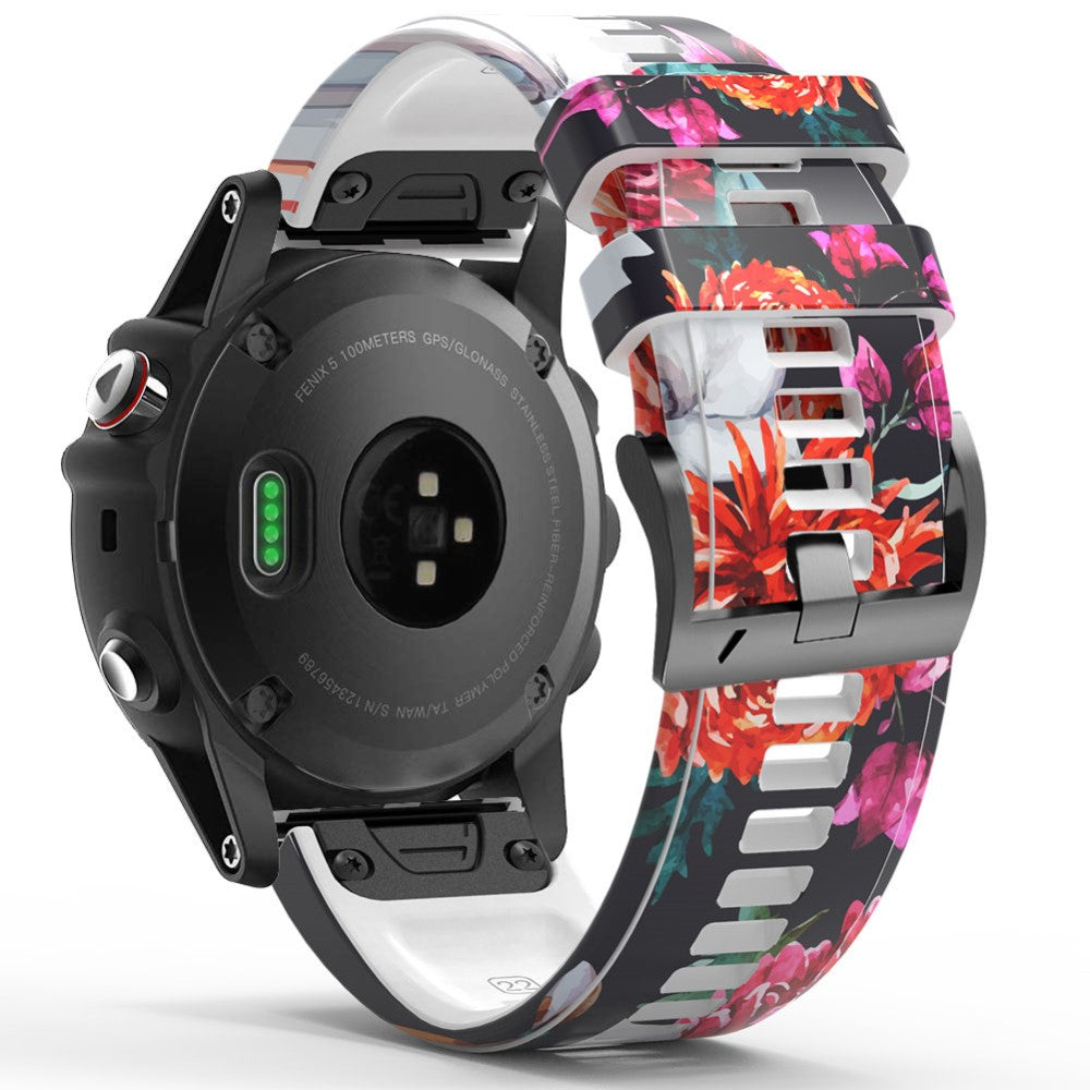 Smuk Silikone Universal Rem passer til Smartwatch - Rød#serie_9