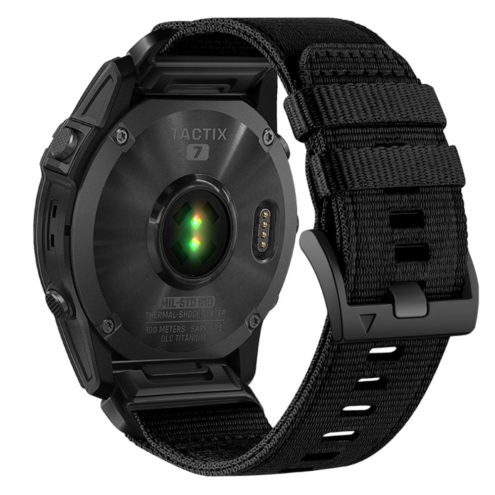 Nylon strap for Amazfit / Garmin and Coros watch - Black#serie_2