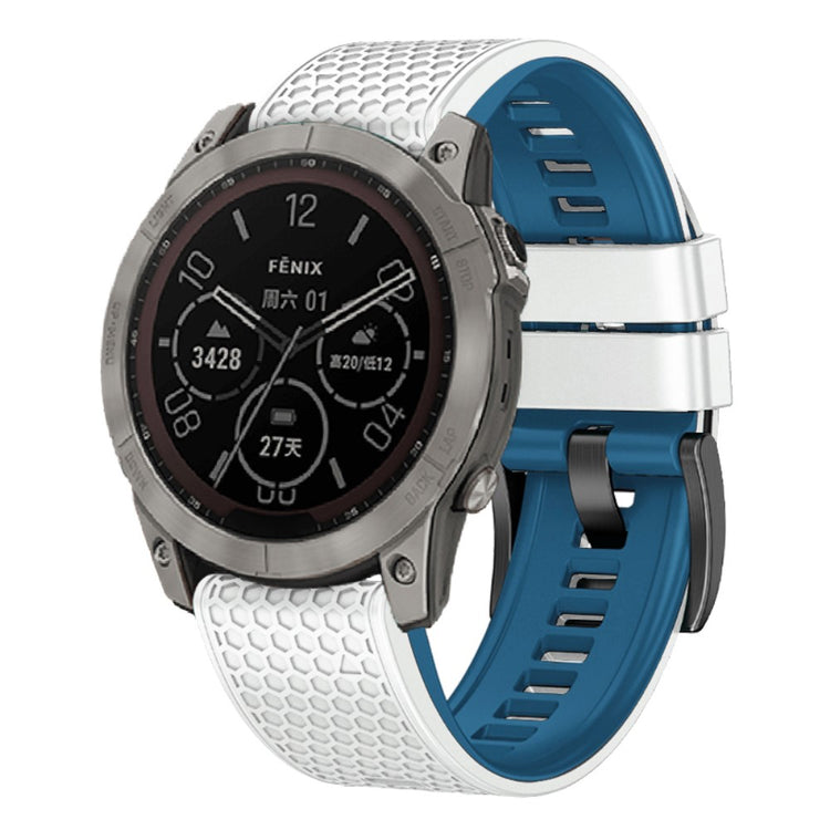 Smuk Silikone Universal Rem passer til Smartwatch - Hvid#serie_2