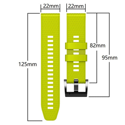 22mm dual-color honeycomb style silicone strap for Amazfit / Garmin / Coros watch - Sapphire+Black#serie_3