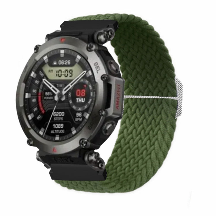 Helt Vildt Kønt Nylon Rem passer til Amazfit T-Rex 2 - Grøn#serie_11