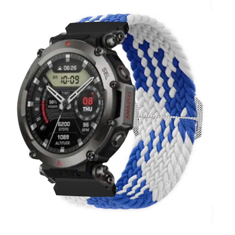 Helt Vildt Kønt Nylon Rem passer til Amazfit T-Rex 2 - Blå#serie_12
