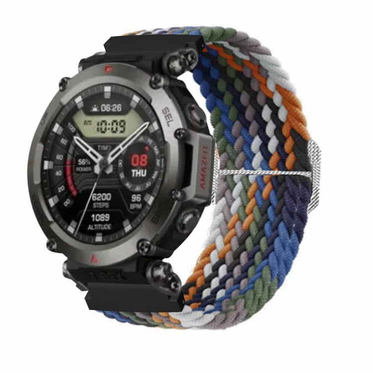 Helt Vildt Kønt Nylon Rem passer til Amazfit T-Rex 2 - Flerfarvet#serie_13