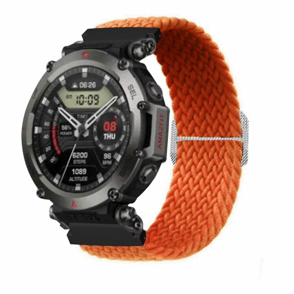 Helt Vildt Kønt Nylon Rem passer til Amazfit T-Rex 2 - Orange#serie_2