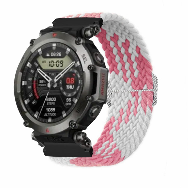 Helt Vildt Kønt Nylon Rem passer til Amazfit T-Rex 2 - Pink#serie_3