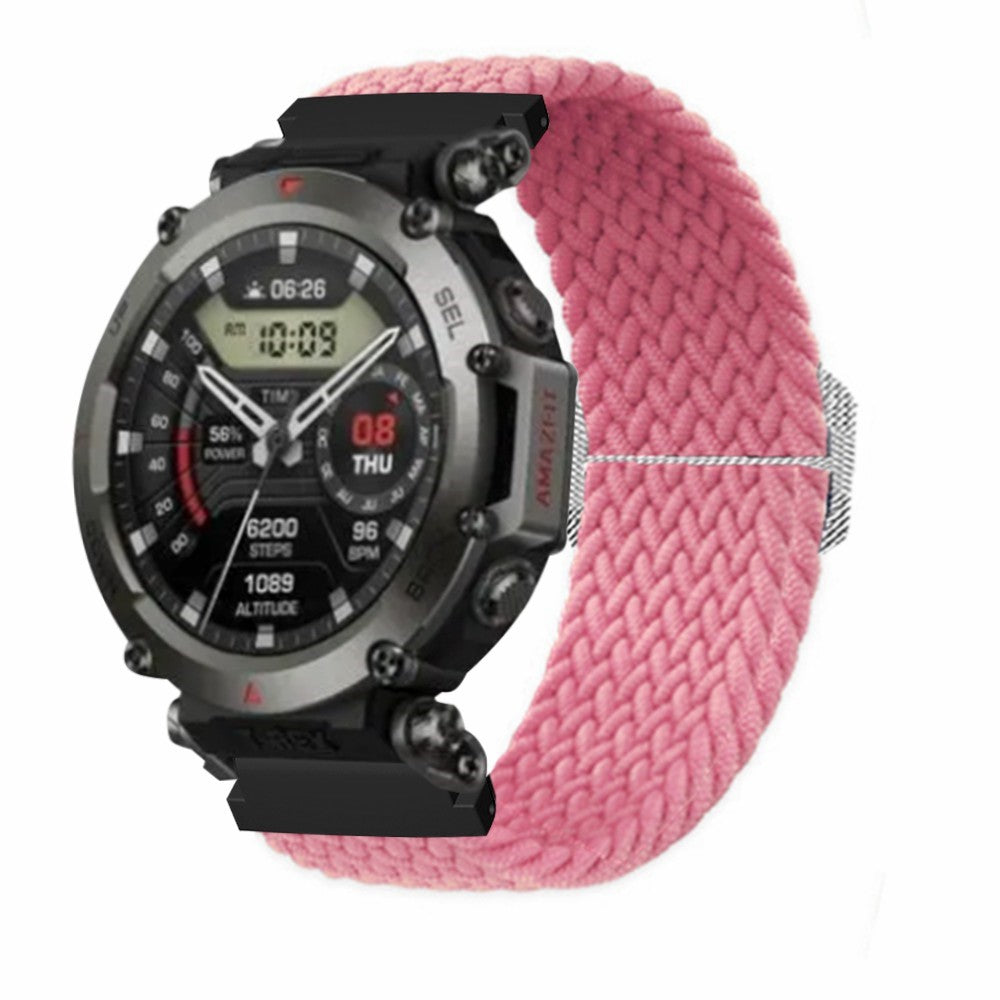 Helt Vildt Kønt Nylon Rem passer til Amazfit T-Rex 2 - Pink#serie_4