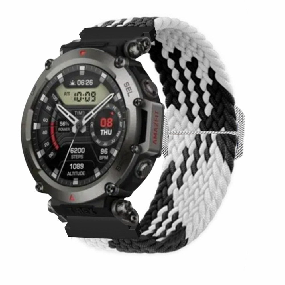 Helt Vildt Kønt Nylon Rem passer til Amazfit T-Rex 2 - Sort#serie_5