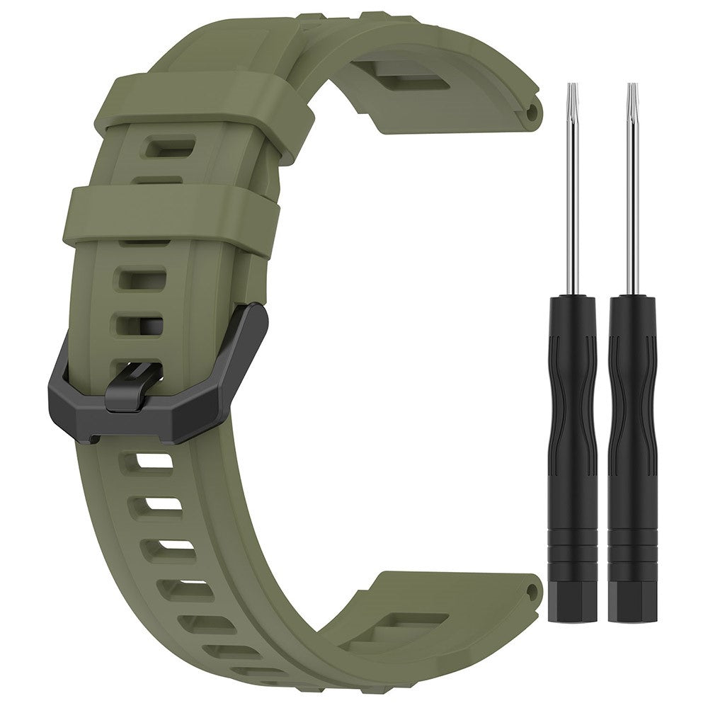 Super Fed Silikone Rem passer til Amazfit T-Rex 1 - Grøn#serie_4