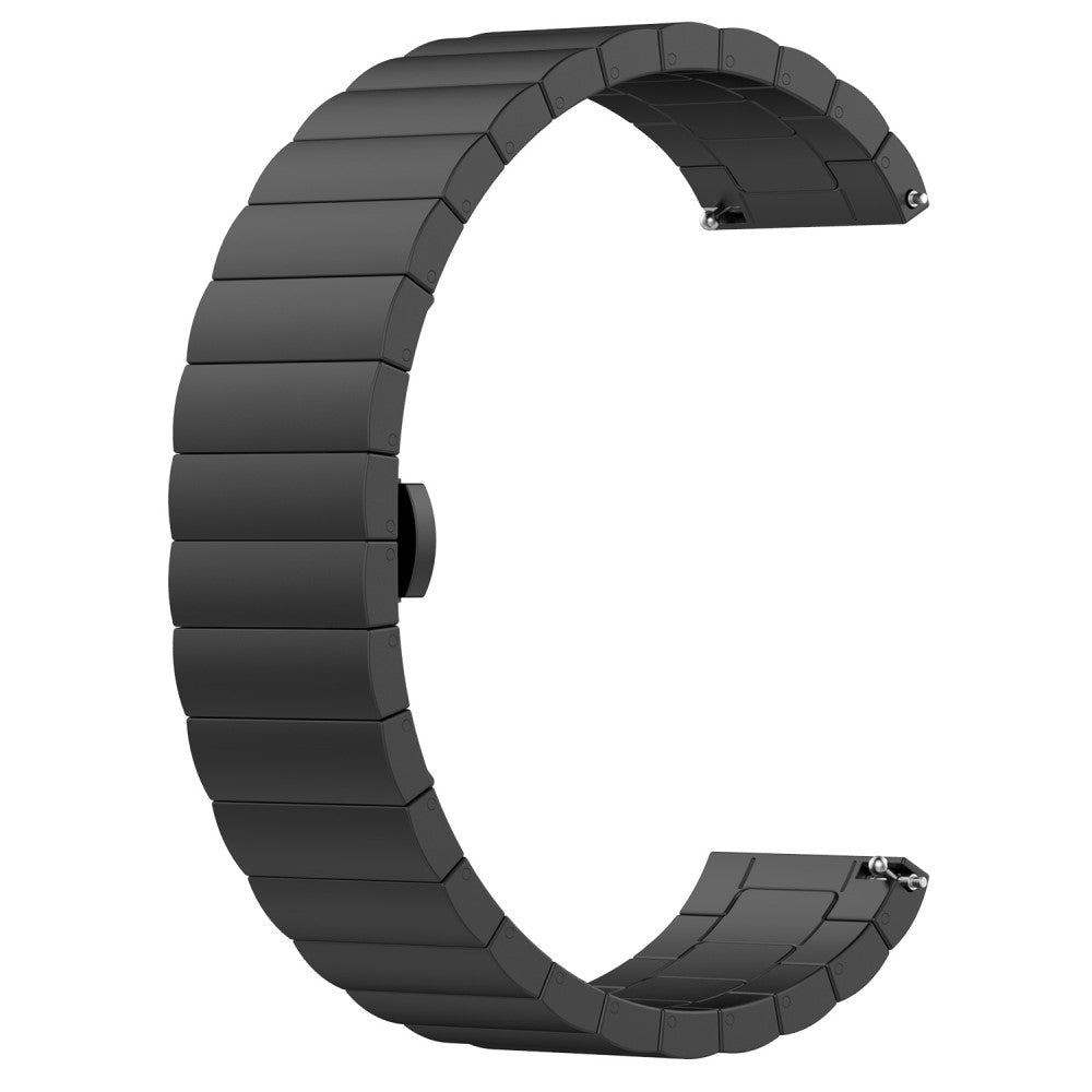 Meget Smuk Metal Universal Rem passer til Honor Smartwatch - Sort#serie_1