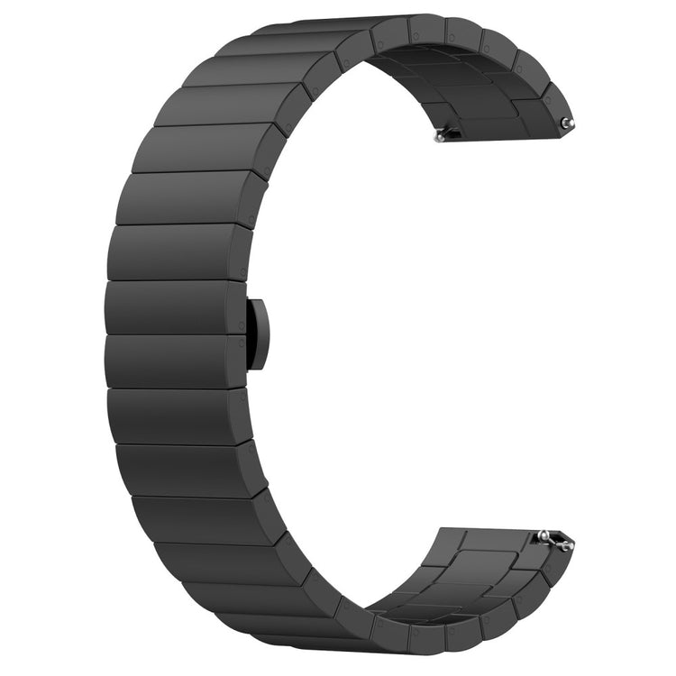 Meget Smuk Metal Universal Rem passer til Honor Smartwatch - Sort#serie_1