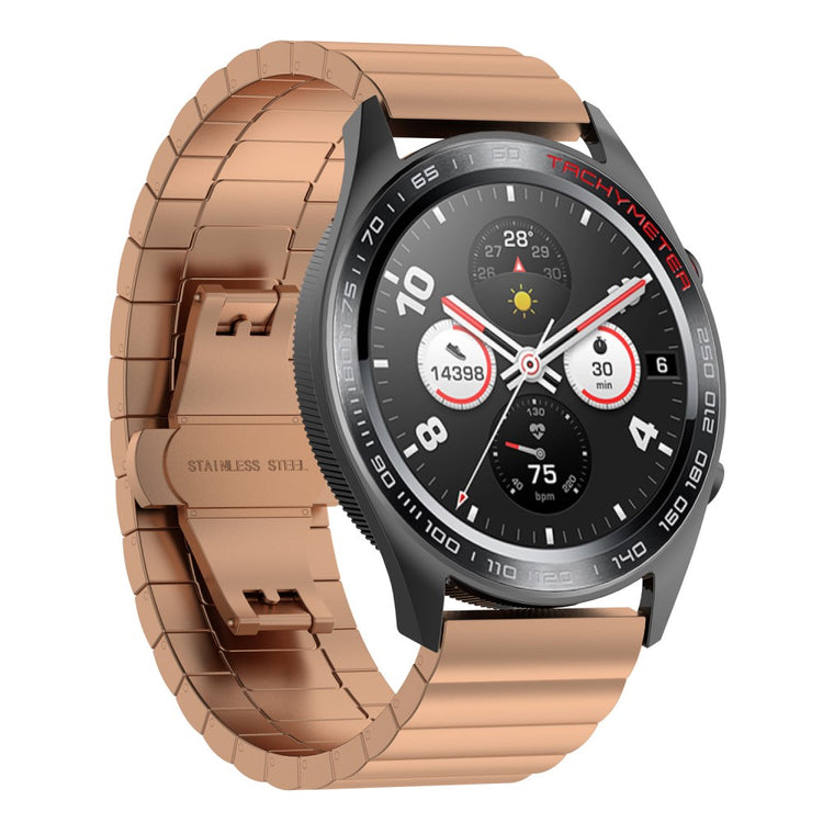 Meget Smuk Metal Universal Rem passer til Honor Smartwatch - Guld#serie_2