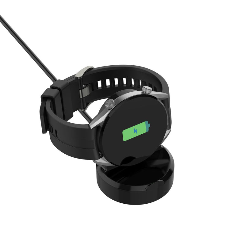 Plastik Magnetisk Ladestation passer til Smartwatch - Sort#serie_1