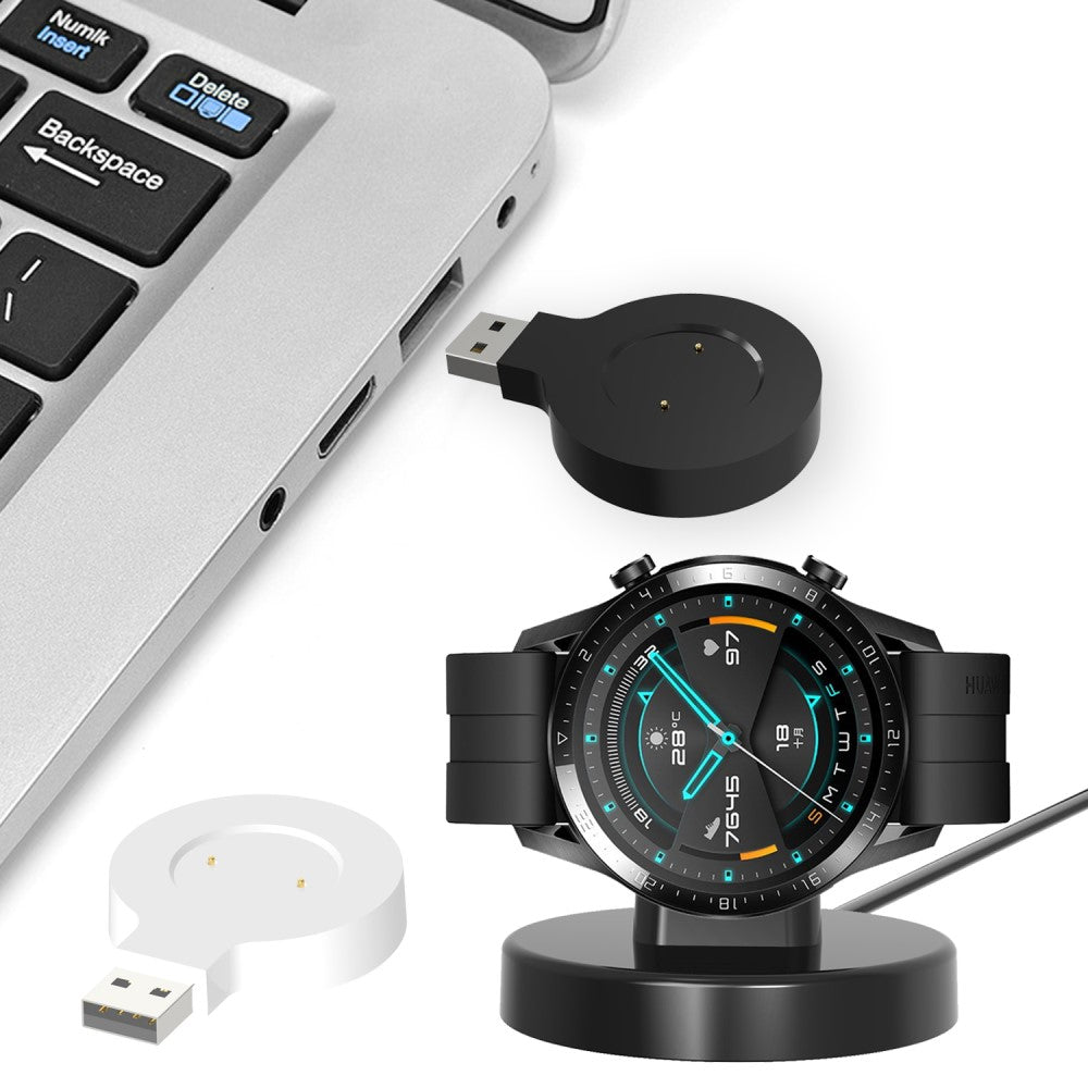 Plastik Oplader passer til Honor Watch GS 3i - Hvid#serie_2