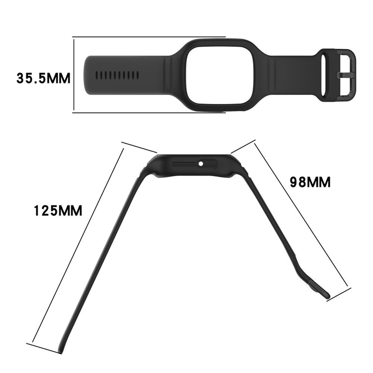 Honor Watch 4 silicone strap with integrated cover - Ivory White#serie_7