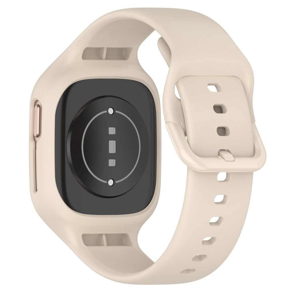 Honor Watch 4 silicone strap with integrated cover - Ivory White#serie_7