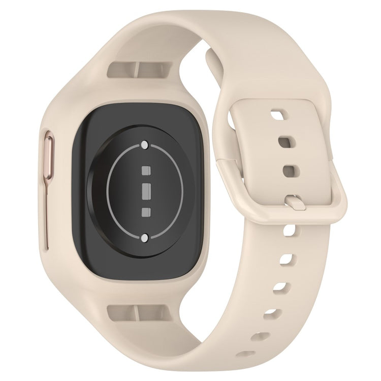 Honor Watch 4 silicone strap with integrated cover - Ivory White#serie_7